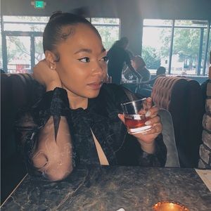 Top Shop Sheer Button Down.